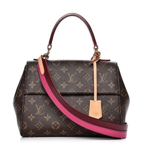 LOUIS VUITTON Monogram Cluny BB Fuchsia .